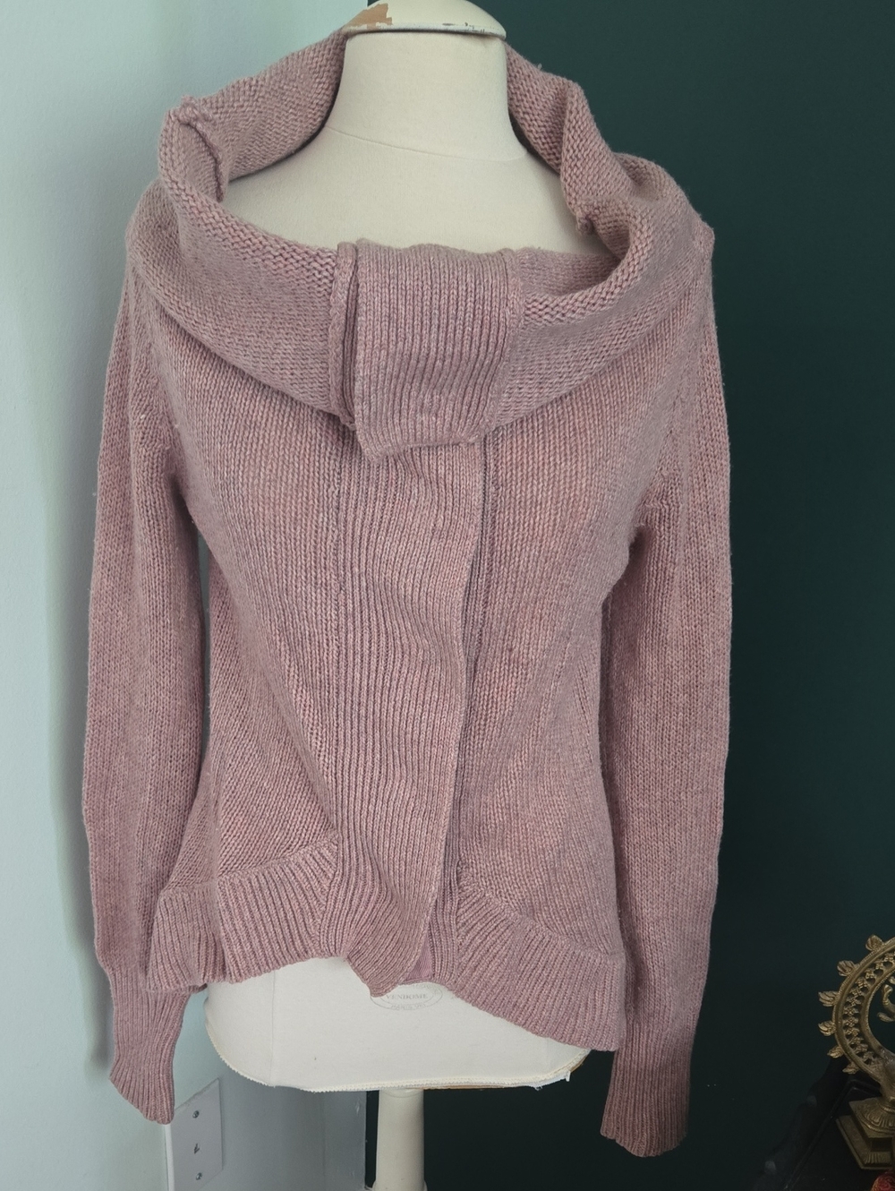 Moda Dusty Rose Knit Cardigan